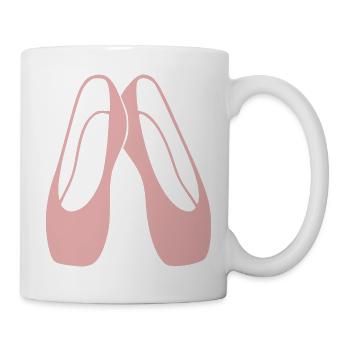 Ballettschuhe Ballett Geschenk Ballerina - Tasse - Weiß - Rechts