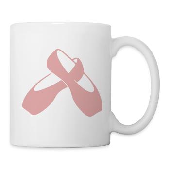 Ballettschuhe Ballett Geschenk Ballerina - Tasse - Weiß - Rechts