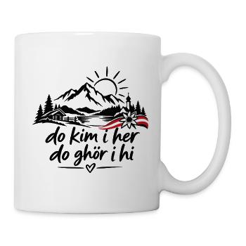 Do kim i her do ghör i hi - Heimatliebe - Tasse - Weiß - Rechts