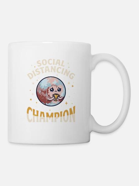 Social Distancing Champion - Tasse - Weiß