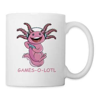 Games-o-lotl Fun Gaming-axolotl-spieler - Tasse - Weiß - Rechts