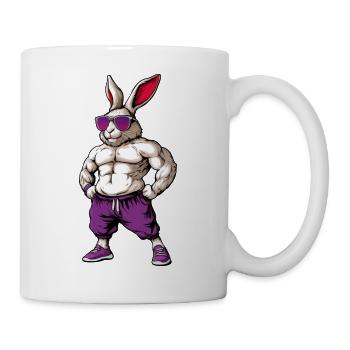 Sport Tiere Hase - Tasse - Weiß - Rechts