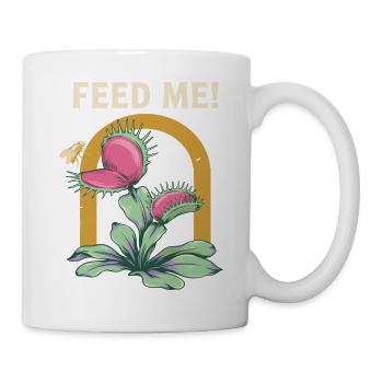Feed Me Karnivorische Blütenkunst - Tasse - Weiß - Rechts