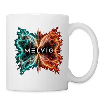 MELVIG Schmetterlingsnebel – Kosmische Flügel - Tasse - Weiß - Rechts