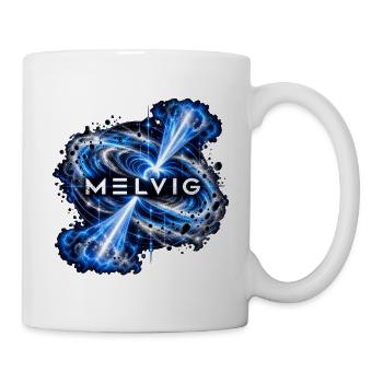 MELVIG Pulsar – Blaue Weltraumkunst - Tasse - Weiß - Rechts