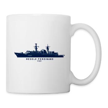 Regele Ferdinand F221 – Minimalistische Silhouette - Tasse - Weiß - Rechts