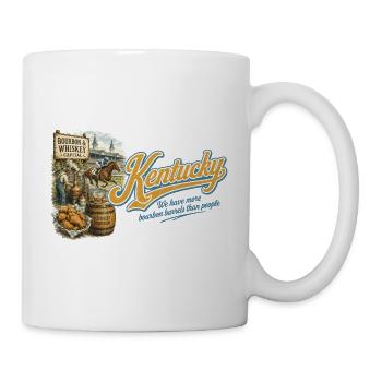 Kentucky Retro Vintage Bluegrass State Design - Tasse - Weiß - Rechts