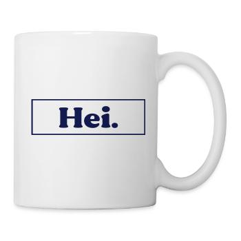 Finnland Hei Hallo Begrüßung - Tasse - Weiß - Rechts