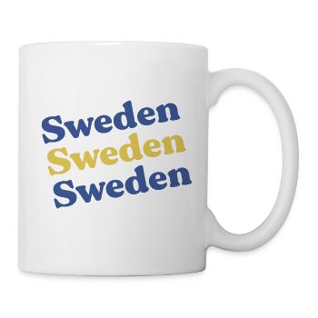 Schweden Geschenkidee - Tasse - Weiß - Rechts