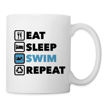 SWIM Active Living: Sportikonen - Tasse - Weiß - Rechts