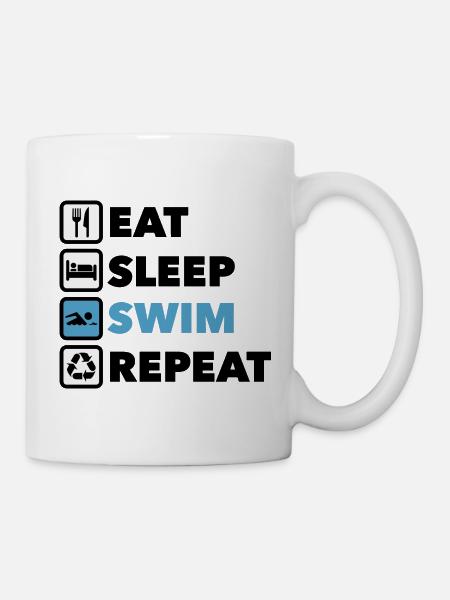 SWIM Active Living: Sportikonen - Tasse - Weiß