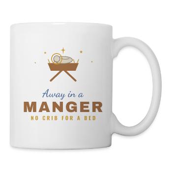 Away in a Manger – Christian Christmas - Tasse - Weiß - Rechts