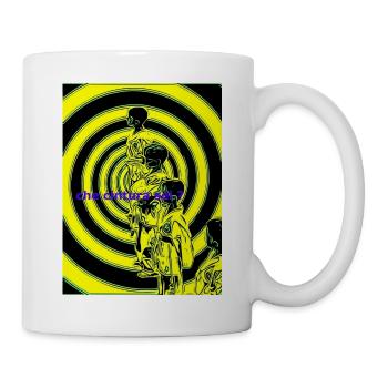 Spirals Neonfiguren-Silhouette - Tasse - Weiß - Rechts