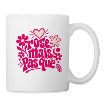 Saugenhaftes Pink - Tasse - Weiß - Rechts