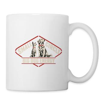 Small Circle Big Dog Energy Introvertierter Hundeliebhaber - Tasse - Weiß - Rechts