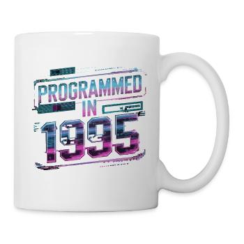  Programmiert Im Jahr 1995 Futuristischer - Tasse - Weiß - Rechts