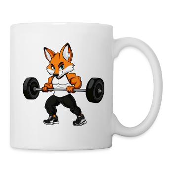 Fuchs Fitness - Tasse - Weiß - Rechts