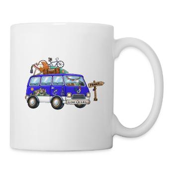 Frankreich Camper Wohnmobil - Tasse - Weiß - Rechts