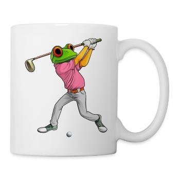 Golf Frosch - Tasse - Weiß - Rechts