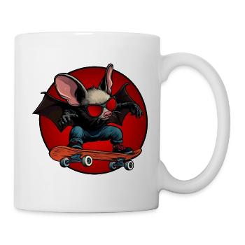 Fledermaus Freestyle - Tasse - Weiß - Rechts