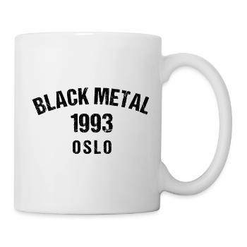 Black Metal 1993 Oslo - Tasse - Weiß - Rechts