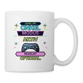 Onkel Modus Aktiv Neon Gaming - Tasse - Weiß - Rechts