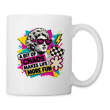 Ein bisschen Chaos - Tasse - Weiß - Rechts