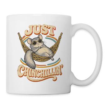  Just Chinchillin Retro Chinchilla Hammock - Tasse - Weiß - Rechts