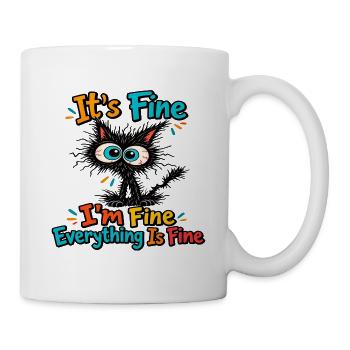Katze – Alles ist in Ordnung - Tasse - Weiß - Rechts