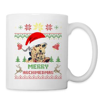 Archimedes Merry Archimedmas - Tasse - Weiß - Rechts