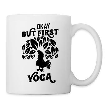 Ja, aber zuerst Yoga - Tasse - Weiß - Rechts