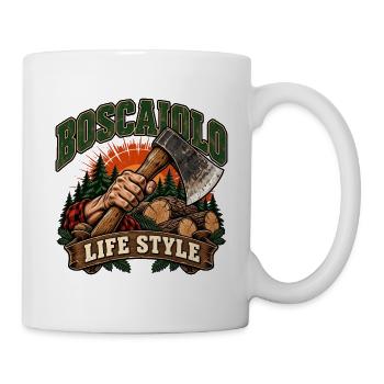 Holzfäller-Lebensstil Rustikaler Wald - Tasse - Weiß - Rechts