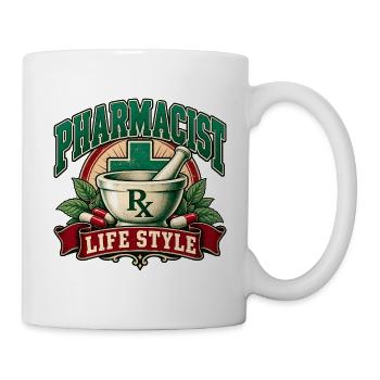 Lebensstil als Apotheker - Tasse - Weiß - Rechts