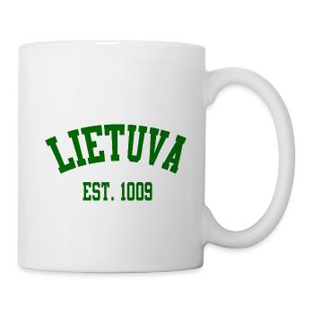 Lietuva Vintage Est.1009 - Tasse - Weiß - Rechts