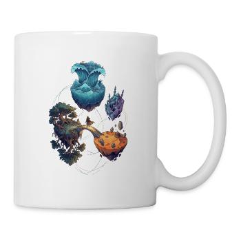Schwebende Fantasy Inseln – Epische Reise - Tasse - Weiß - Rechts