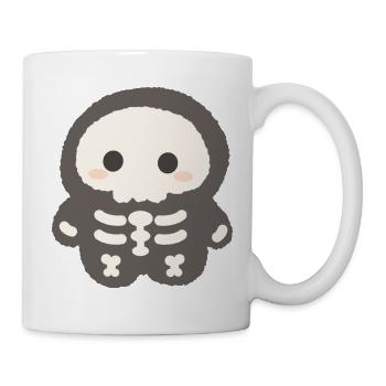 Kawaii-Skelettplüsch-Charme - Tasse - Weiß - Rechts