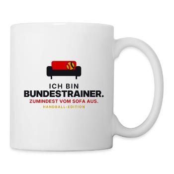 Sofa-Bundestrainer Handball - Tasse - Weiß - Rechts