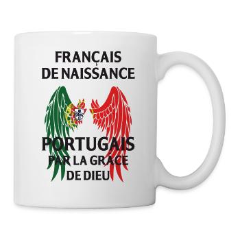Franzose von Geburt, Portugiesisch durch die Gnade von... - Tasse - Weiß - Rechts