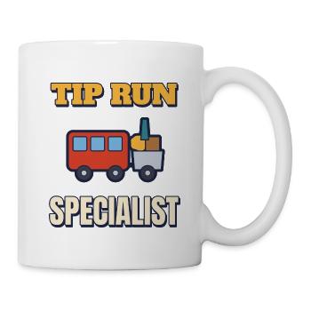 Tipp Lauf Spezialist Lustiger Wochenend-Papa Tee - Tasse - Weiß - Rechts