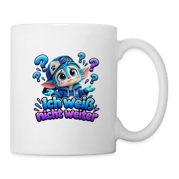 Ich Weiß Nicht Weiter Wenuma - Tasse - Weiß - Rechts