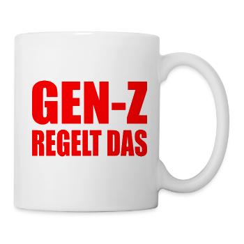 gen z regelt  - Tasse - Weiß - Rechts