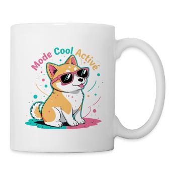 Corgi-Modus Cool Active - Tasse - Weiß - Rechts