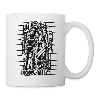 Coilover Diagramm Grafik - Tasse - Weiß - Rechts
