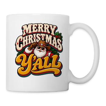Frohe Weihnachten Yall - Tasse - Weiß - Rechts