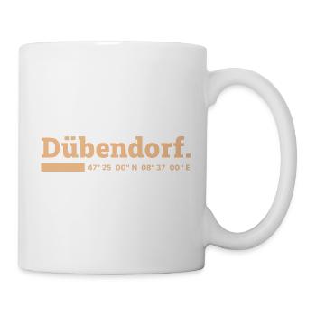 Dübendorf Zürich Koordinaten - Tasse - Weiß - Rechts