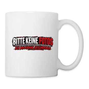 Bitte Keine Fotos Krank Geschrieben - Tasse - Weiß - Rechts