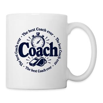 Coach - Trainer - Training - Sport - Gym - Sportle - Tasse - Weiß - Rechts