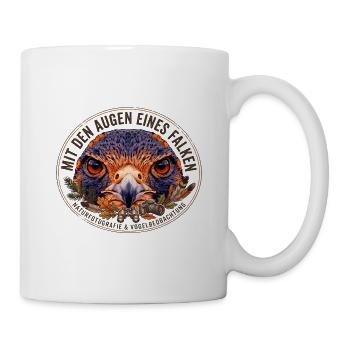 Falkenblick Naturbeobachtung - Tasse - Weiß - Rechts