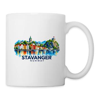 Stavanger - Norway - Norge - Norwegen - Skandinavi - Tasse - Weiß - Rechts