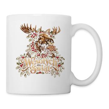Wesołych Świąt – Polnischer Weihnachtselch - Tasse - Weiß - Rechts
